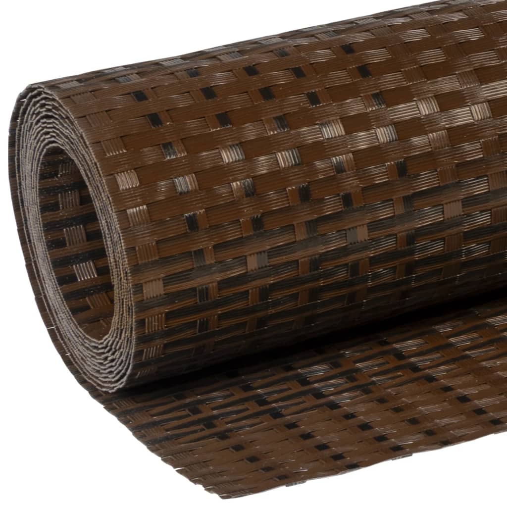 vidaXL Balkon-Sichtschutz Braun und Schwarz 1000x100 cm Poly Rattan