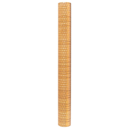 vidaXL Balkon-Sichtschutz Hellbraun 300x80 cm Poly Rattan
