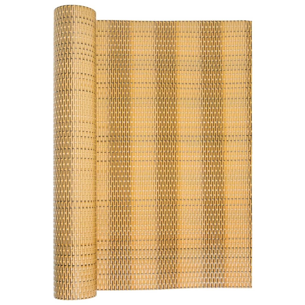 vidaXL Balkon-Sichtschutz Hellbraun 300x90 cm Poly Rattan