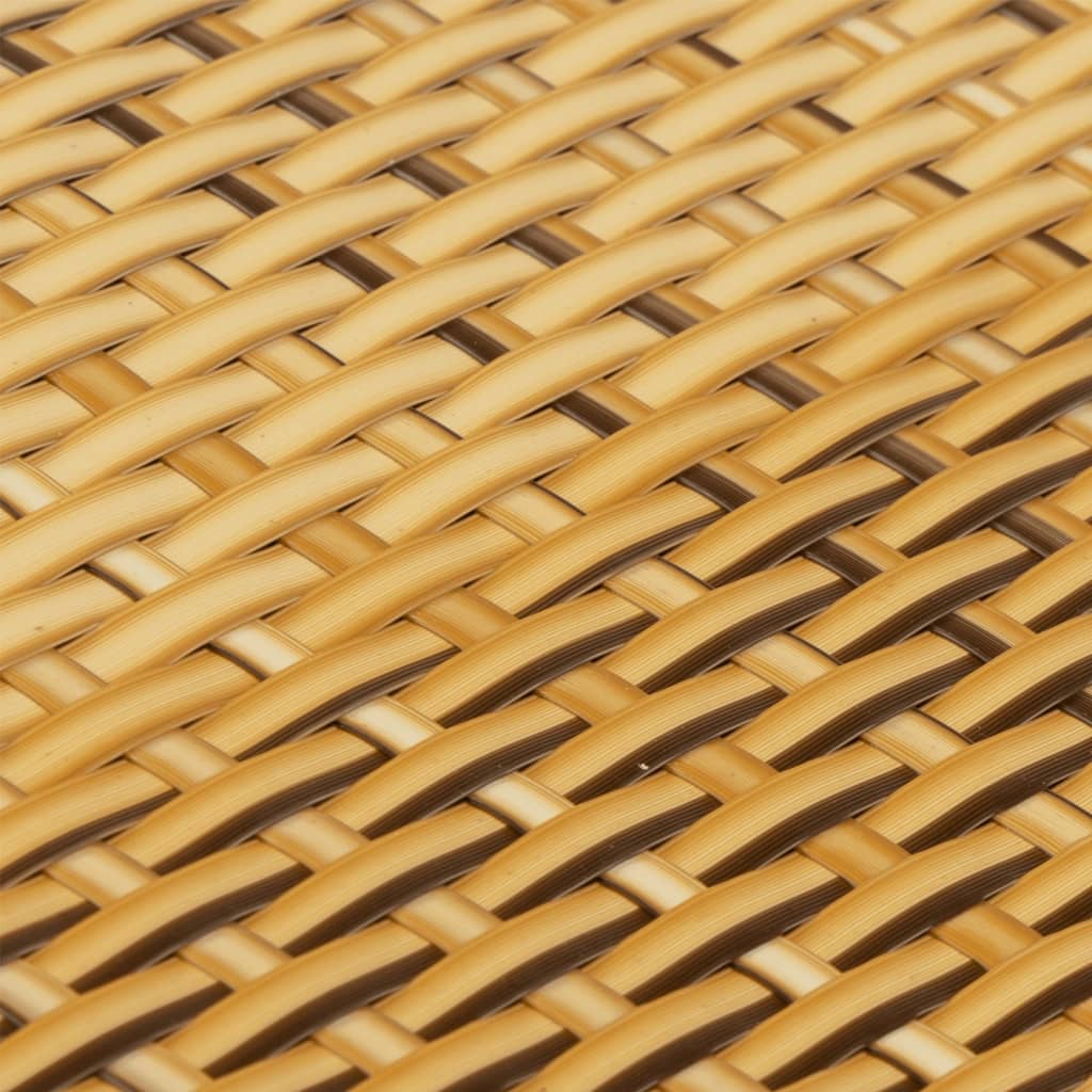 vidaXL Balkon-Sichtschutz Hellbraun 300x90 cm Poly Rattan