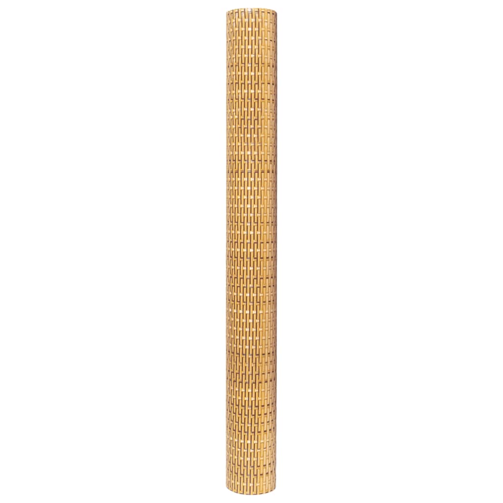 vidaXL Brise-vue de balcon marron clair 400x80 cm en polyrotin