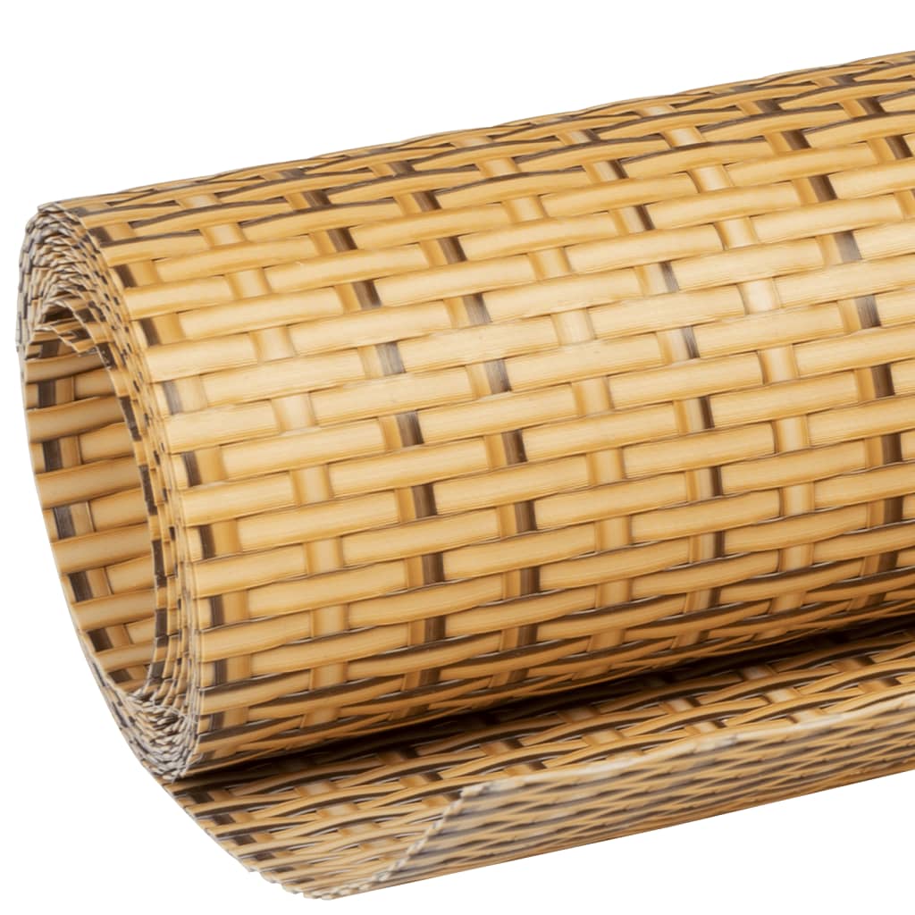 vidaXL Brise-vue de balcon marron clair 400x80 cm en polyrotin