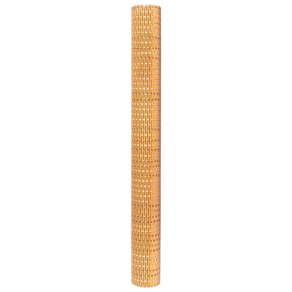 vidaXL Brise-vue de balcon marron clair 500x100 cm en polyrotin