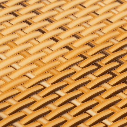 vidaXL Balkon-Sichtschutz Hellbraun 600x80 cm Poly Rattan