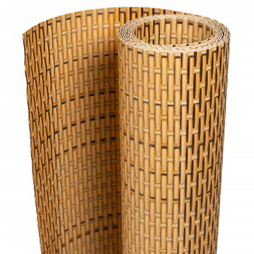 vidaXL Brise-vue de balcon marron clair 600x90 cm en polyrotin