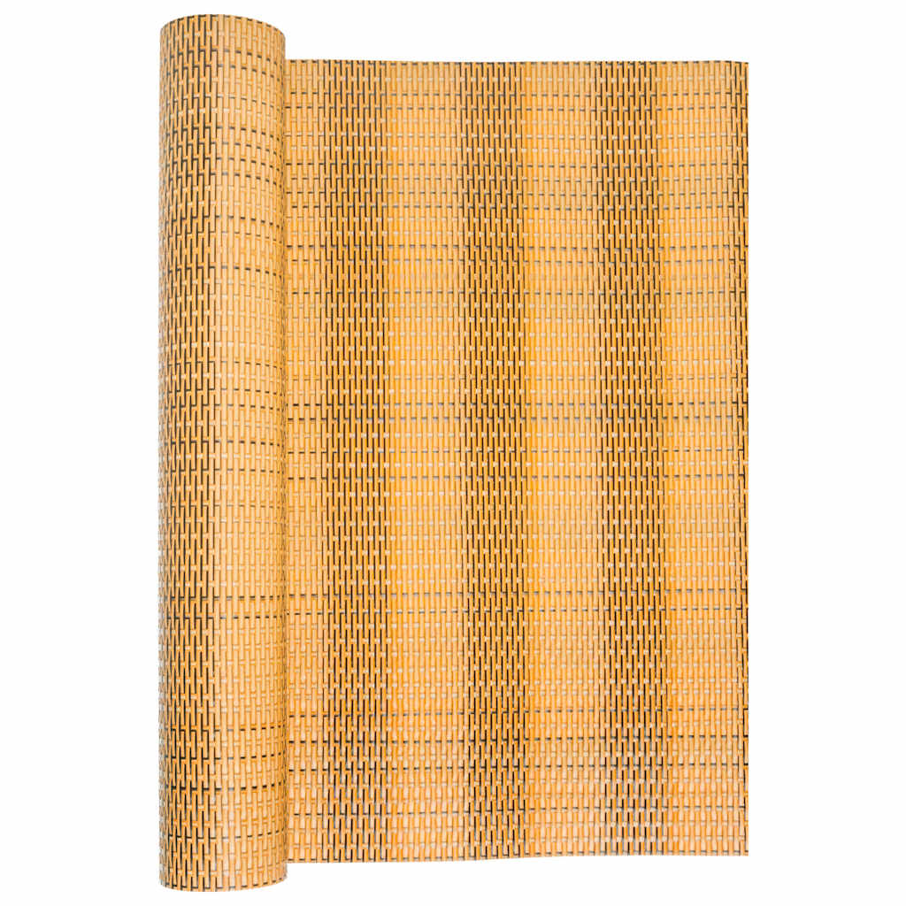vidaXL Brise-vue de balcon marron clair 1000x90 cm en polyrotin