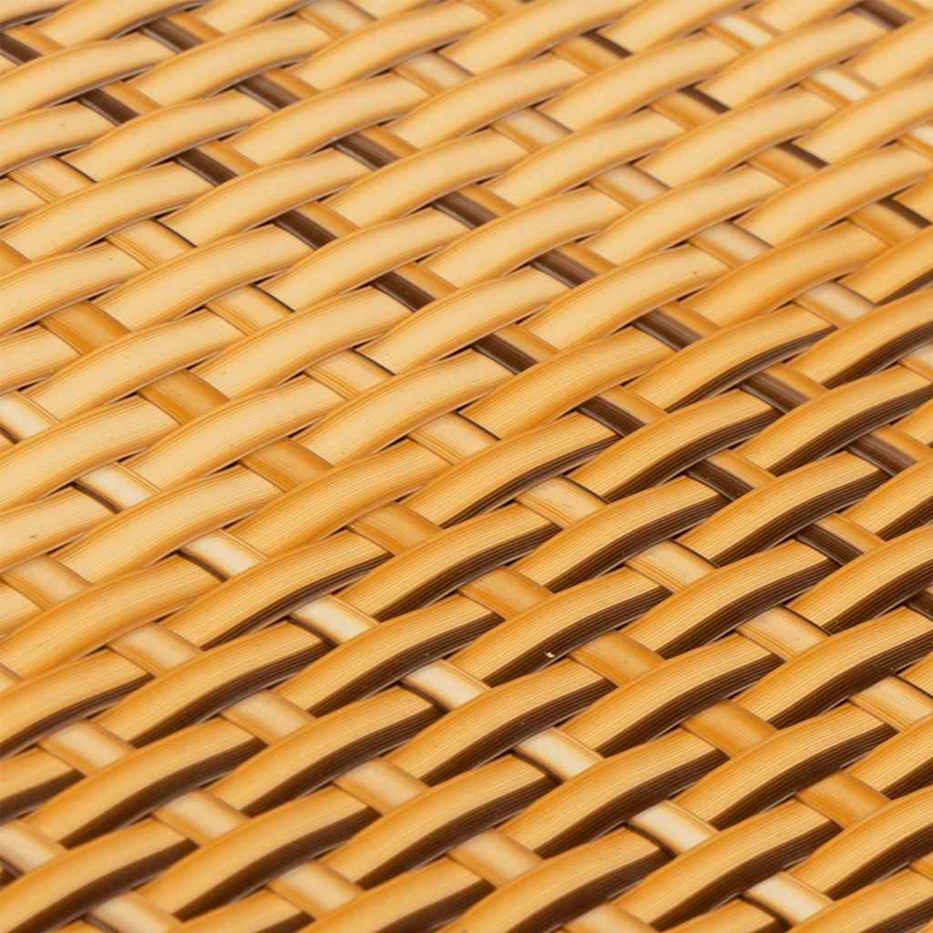 vidaXL Brise-vue de balcon marron clair 1000x90 cm en polyrotin