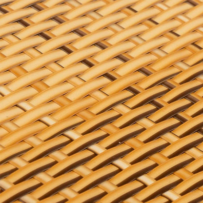 vidaXL Balkon-Sichtschutz Hellbraun 1000x100 cm Poly Rattan