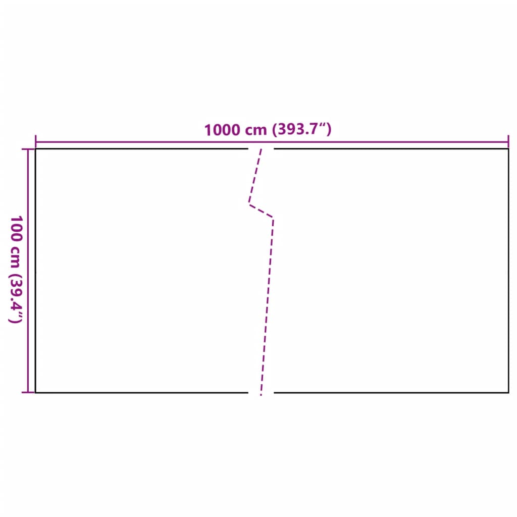 vidaXL Balkon-Sichtschutz Hellbraun 1000x100 cm Poly Rattan