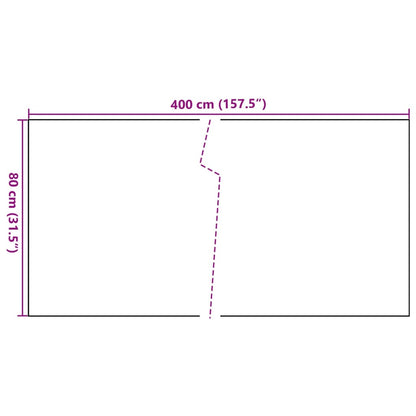 vidaXL Balkon-Sichtschutz Schwarz 400x80 cm Poly Rattan