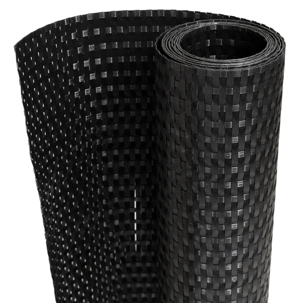 vidaXL Brise-vue de balcon noir 1000x80 cm en polyrotin