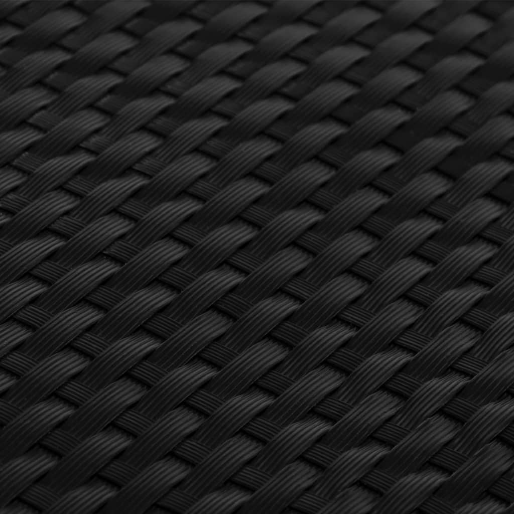 vidaXL Brise-vue de balcon noir 1000x80 cm en polyrotin