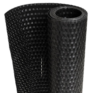 vidaXL Balkon-Sichtschutz Schwarz 1000x100 cm Poly Rattan