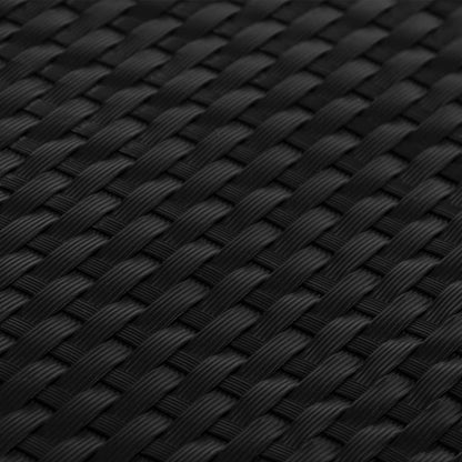 vidaXL Balkon-Sichtschutz Schwarz 1000x100 cm Poly Rattan