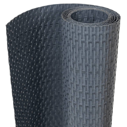 vidaXL Brise-vues de balcon 5 pcs Anthracite 255x19 cm Résine tressée