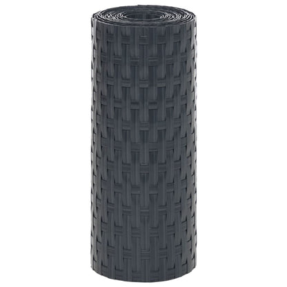 vidaXL Brise-vues de balcon 5 pcs Anthracite 255x19 cm Résine tressée