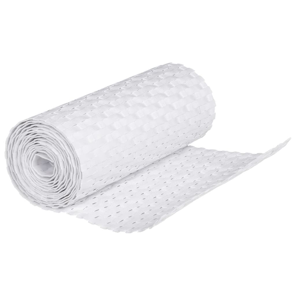 vidaXL Balkon-Sichtschutze 5 Stk. Weiß 255x19 cm Poly Rattan