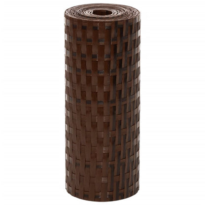 vidaXL Brise-vues de balcon 10 pcs Marron Noir 255x19 cm Résine tressée