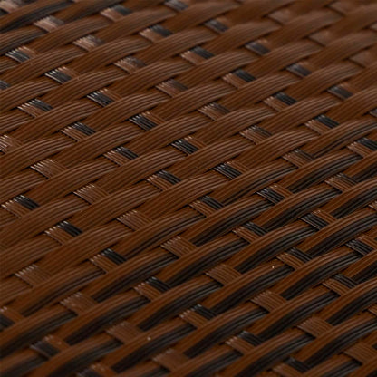 vidaXL Brise-vues de balcon 10 pcs Marron Noir 255x19 cm Résine tressée