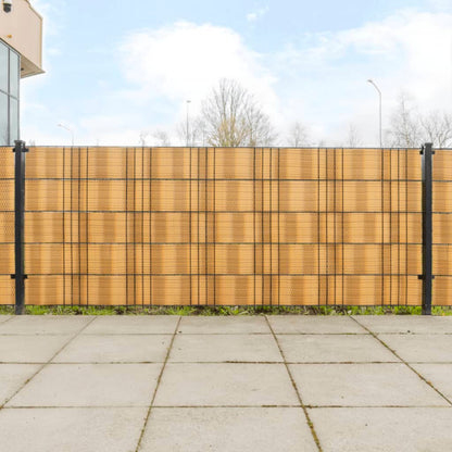 vidaXL Brise-vues de balcon 10 pcs Marron clair 255x19 cm Poly rotin