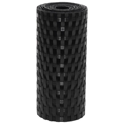 vidaXL Pare-vues de balcon 5 pcs Noir 255x19 cm Résine tressée
