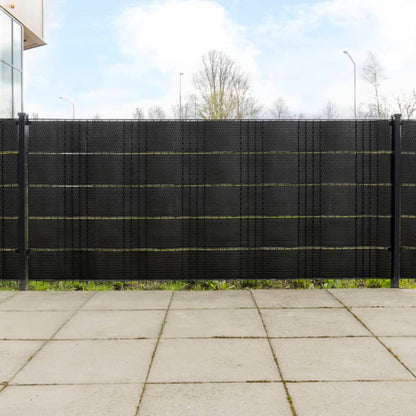 vidaXL Pare-vues de balcon 5 pcs Noir 255x19 cm Résine tressée