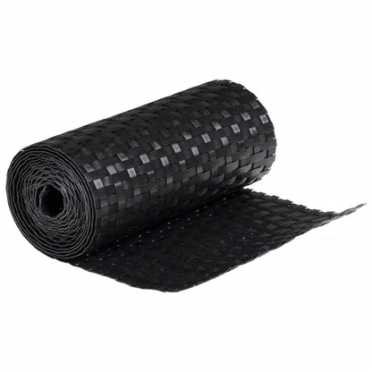 vidaXL Balkon-Sichtschutze 10 Stk. Schwarz 255x19 cm Poly Rattan