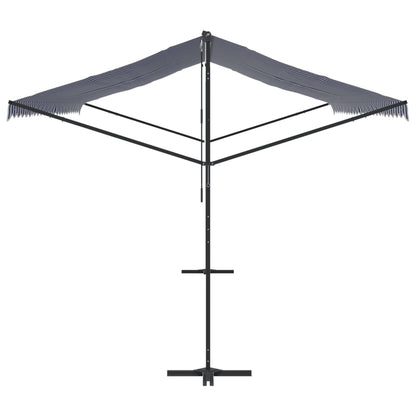 vidaXL Auvent autoportant bleu et blanc 600x300 cm tissu et acier
