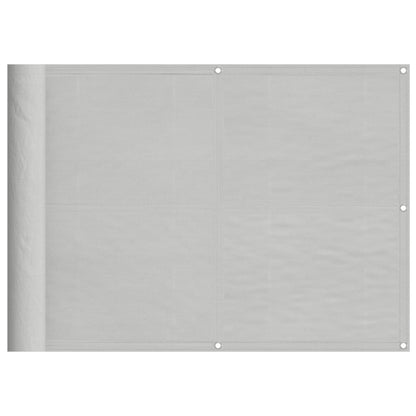 vidaXL Balkon-Sichtschutz Hellgrau 75x300 cm 100 % Polyester-Oxford