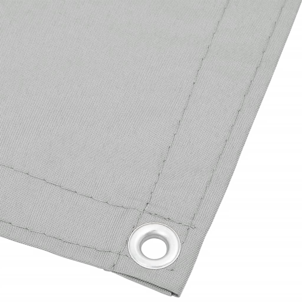 vidaXL Balkon-Sichtschutz Hellgrau 75x600 cm 100 % Polyester-Oxford