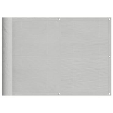 vidaXL Balkon-Sichtschutz Hellgrau 75x800 cm 100 % Polyester-Oxford