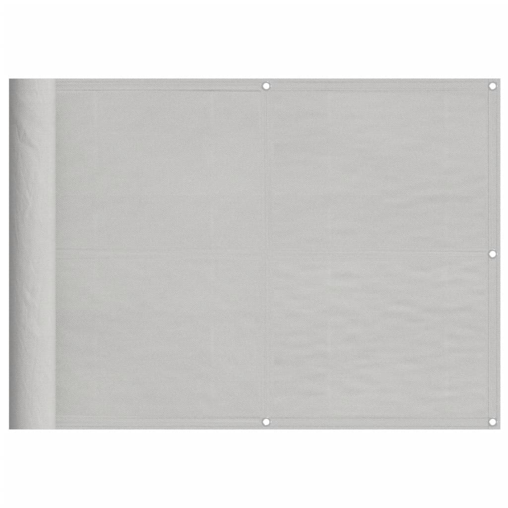 vidaXL Balkon-Sichtschutz Hellgrau 75x1000 cm 100 % Polyester-Oxford