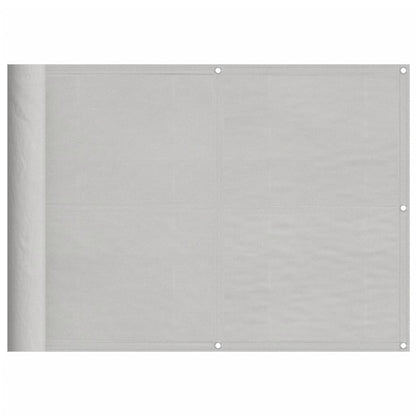 vidaXL Balkon-Sichtschutz Hellgrau 75x1000 cm 100 % Polyester-Oxford