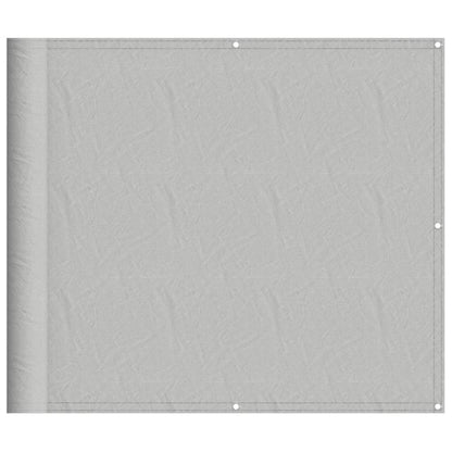 vidaXL Balkon-Sichtschutz Hellgrau 90x300 cm 100 % Polyester-Oxford
