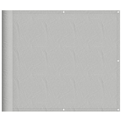 Balkon-Sichtschutz Hellgrau 90x600 cm 100 % Polyester-Oxford