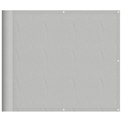 vidaXL Brise-vue de balcon gris clair 90x700 cm 100 % polyester Oxford