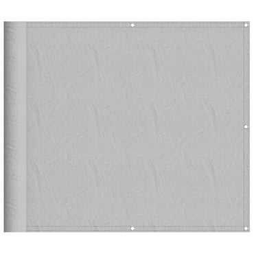vidaXL Balkon-Sichtschutz Hellgrau 90x800 cm 100 % Polyester-Oxford