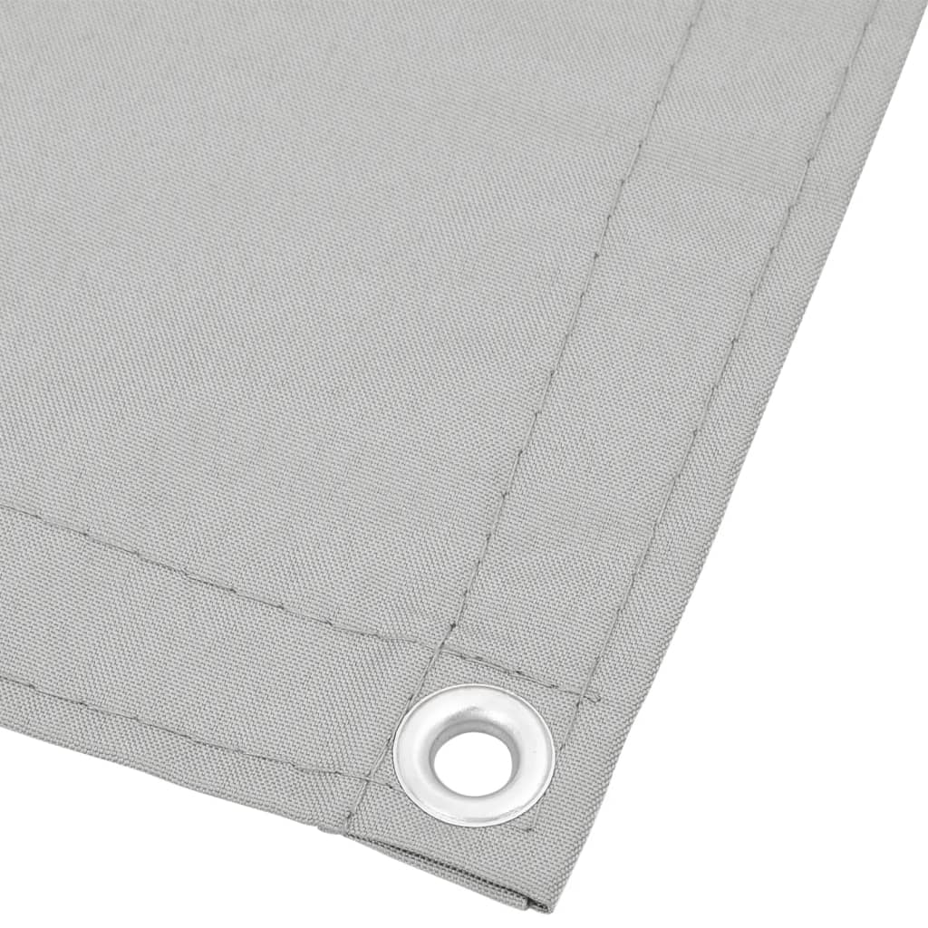 vidaXL Balkon-Sichtschutz Hellgrau 90x1000 cm 100 % Polyester-Oxford