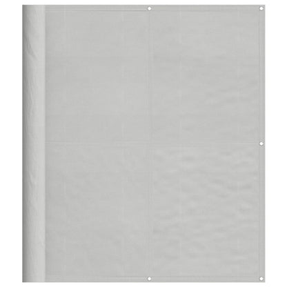 vidaXL Balkon-Sichtschutz Hellgrau 120x300 cm 100 % Polyester-Oxford
