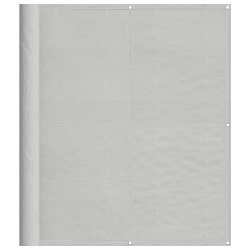 vidaXL Balkon-Sichtschutz Hellgrau 120x400 cm 100 % Polyester-Oxford