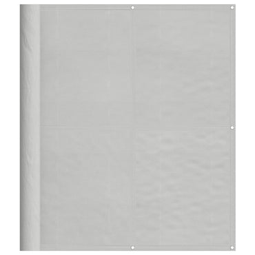 vidaXL Balkon-Sichtschutz Hellgrau 120x400 cm 100 % Polyester-Oxford