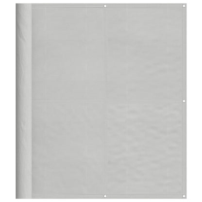 vidaXL Balkon-Sichtschutz Hellgrau 120x400 cm 100 % Polyester-Oxford