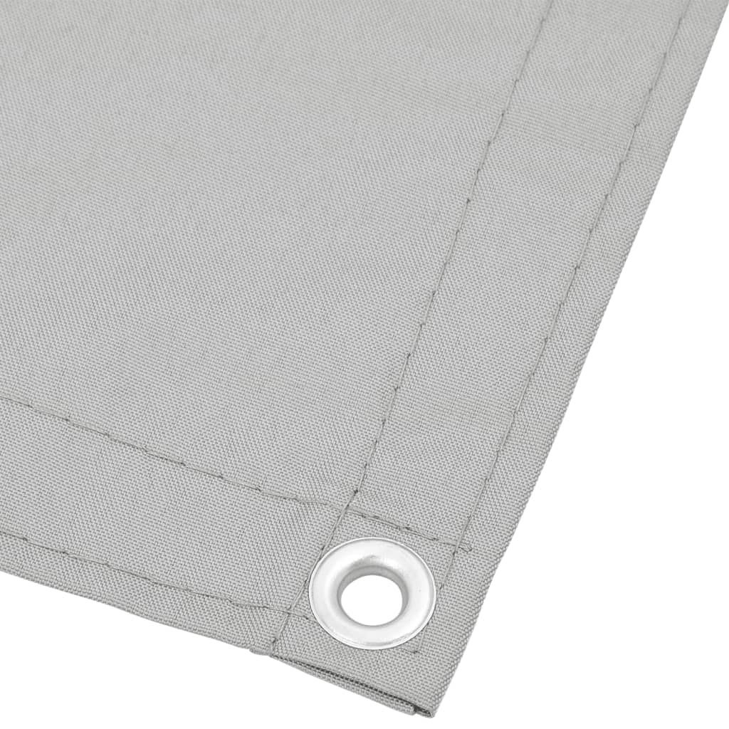 vidaXL Balkon-Sichtschutz Hellgrau 120x400 cm 100 % Polyester-Oxford