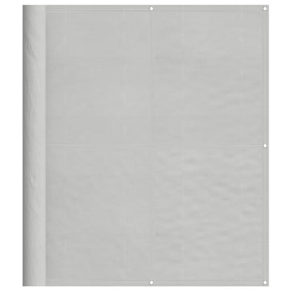 vidaXL Balkon-Sichtschutz Hellgrau 120x500 cm 100 % Polyester-Oxford