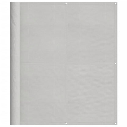 vidaXL Balkon-Sichtschutz Hellgrau 120x600 cm 100 % Polyester-Oxford
