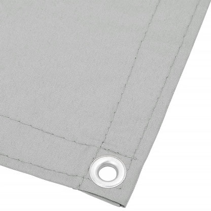 vidaXL Balkon-Sichtschutz Hellgrau 120x600 cm 100 % Polyester-Oxford