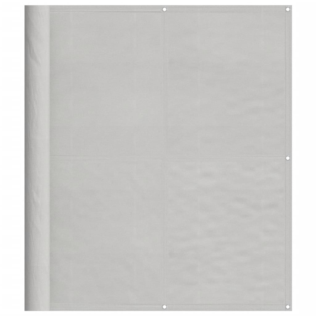 vidaXL Balkon-Sichtschutz Hellgrau 120x800 cm 100 % Polyester-Oxford