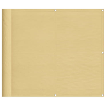 vidaXL Brise-vue de balcon Sable 90x500 cm 100 % polyester-Oxford