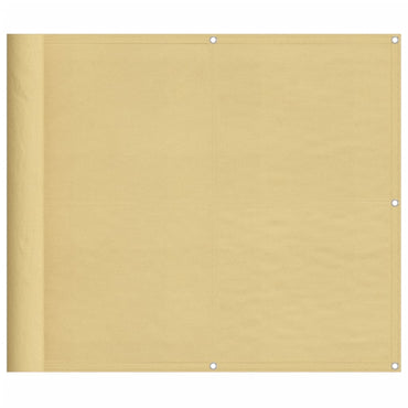 vidaXL Balkon-Sichtschutz Sandfarben 90x700 cm 100% Polyester-Oxford