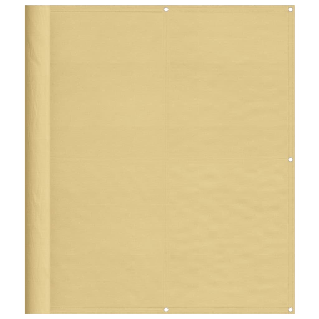 vidaXL Balkon-Sichtschutz Sandfarben 120x300 cm 100% Polyester-Oxford